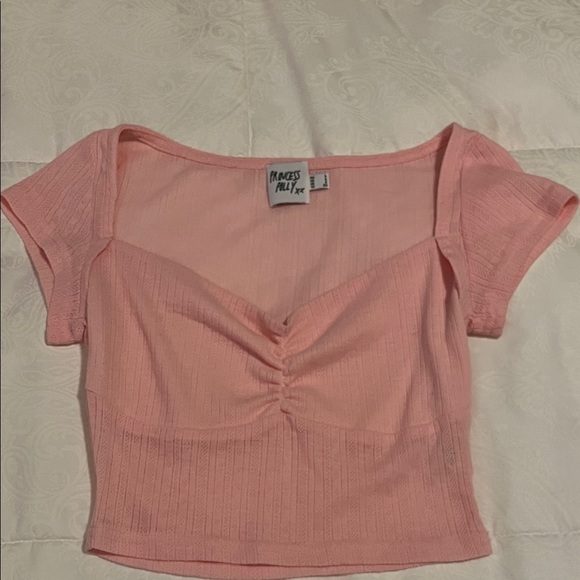 Princess Polly Tops - Princess Polly Coral Crop Top